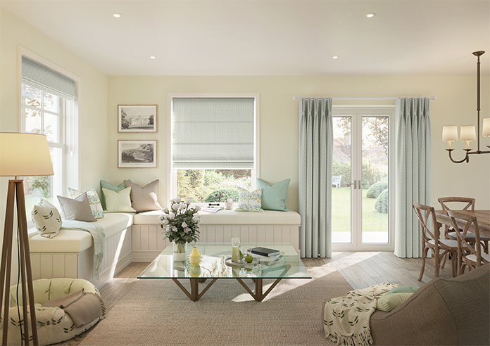 Rae Trellis, Frost - Roman Blind - Image 8